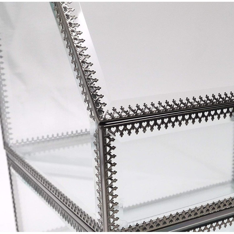 Glass Compartment Makeup Organiser