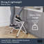 2 - Step Steel Lightweight Folding Small Step Ladder