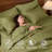 JOLLYVOGUE Queen Comforter Set 7 Pieces Olive Green, Cationic Dyeing Bed in a Bag Queen, Double-Tone Bedding Set with Down Alternative Comforter, Sheets, Pillowcases & Shams-135542468-135542471