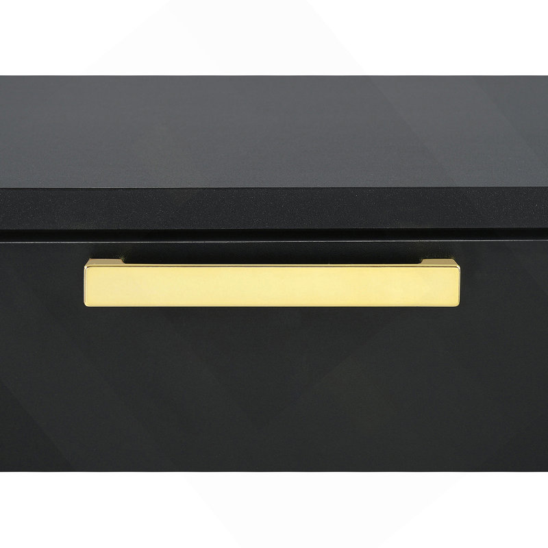Lexie Black/Gold 5-drawer Rectangular Chest