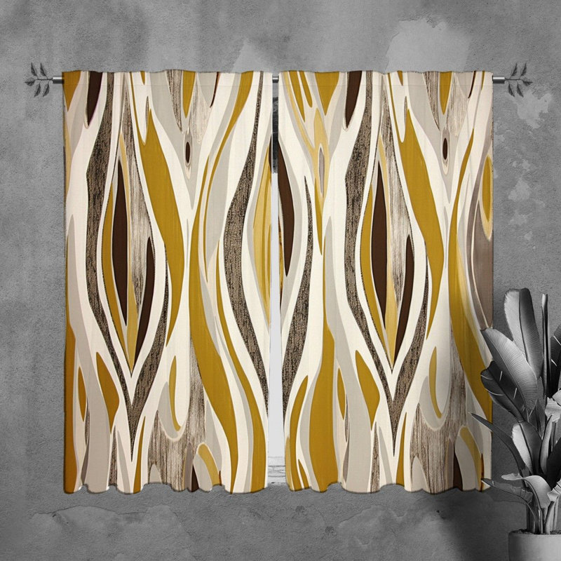 Seyansh Room Darkening Curtain Pair, 20" W x 82" L