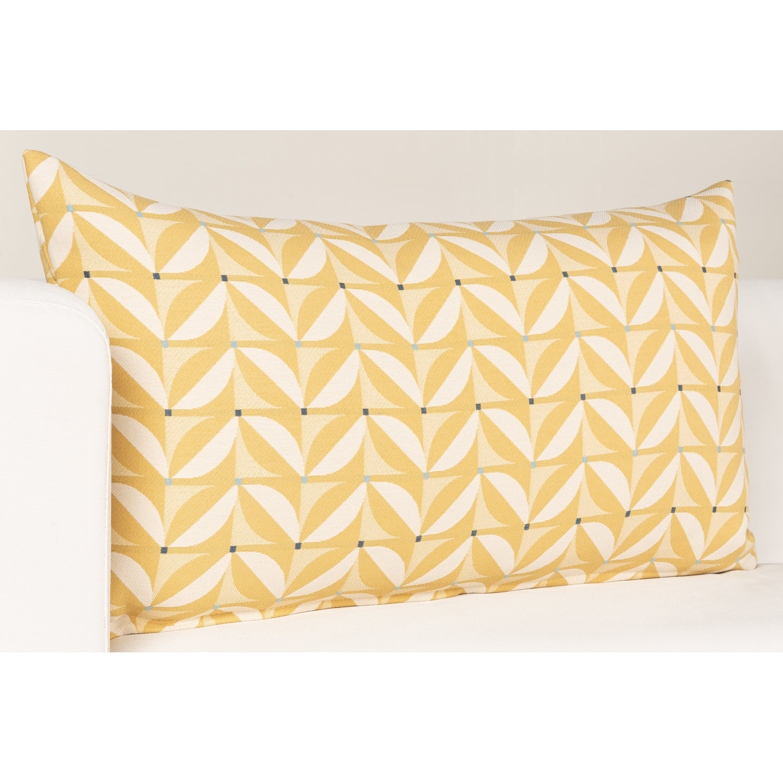 Mattelynn Throw Pillow, Yellow, Rectangle 14"H x 26"W
