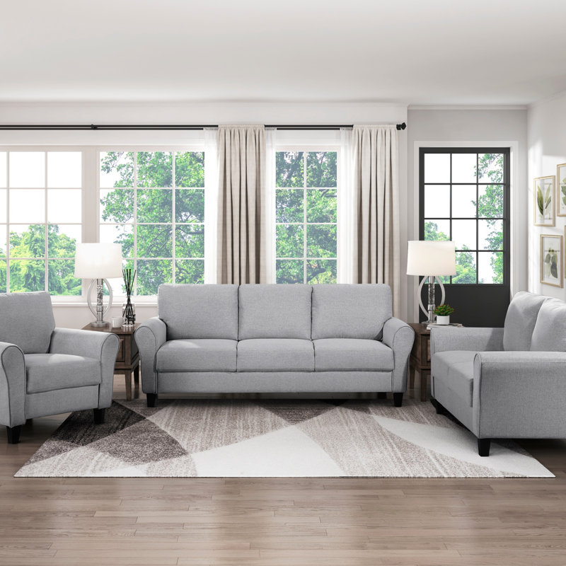 Causeuse 1pc, Gris foncé
