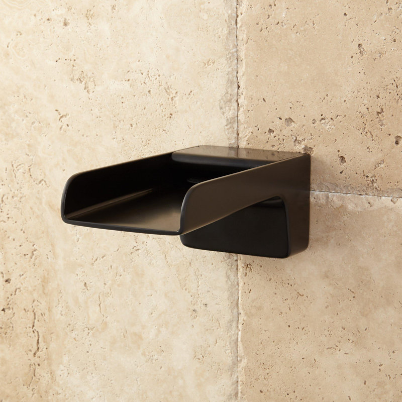 Jaxson Wall Mounted Waterfall Tub Spout, Black