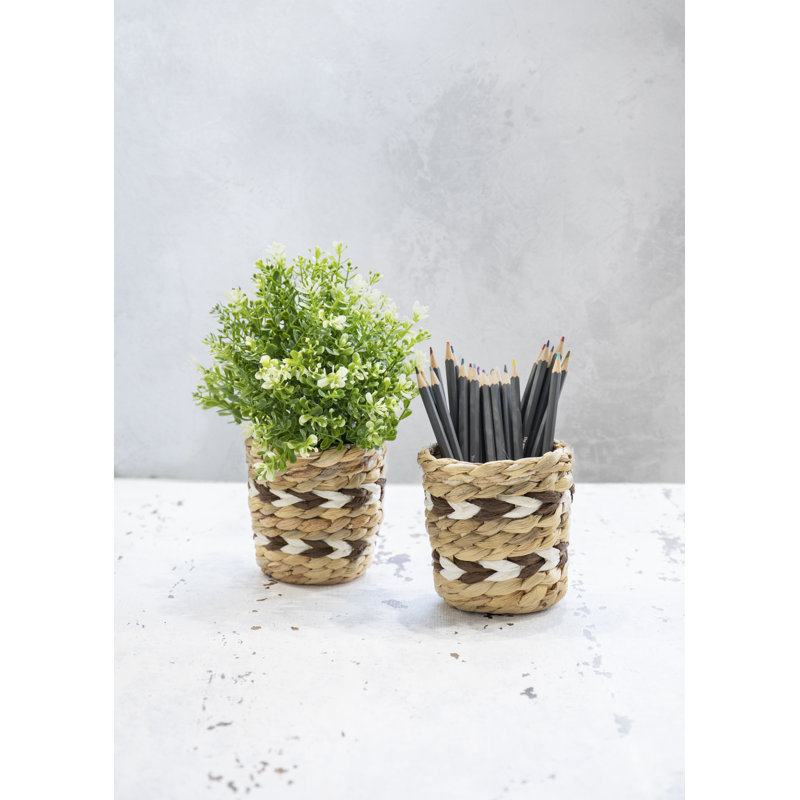 KitchenCraft Water Hyacinth Planters, Striped