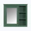 Armoire de salle de bain murale 30 po x 28 po avec miroir, 3 tablettes ouvertes-308531985