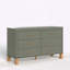 Commode 6 tiroirs moderne avec pieds en bois massif-1017893846