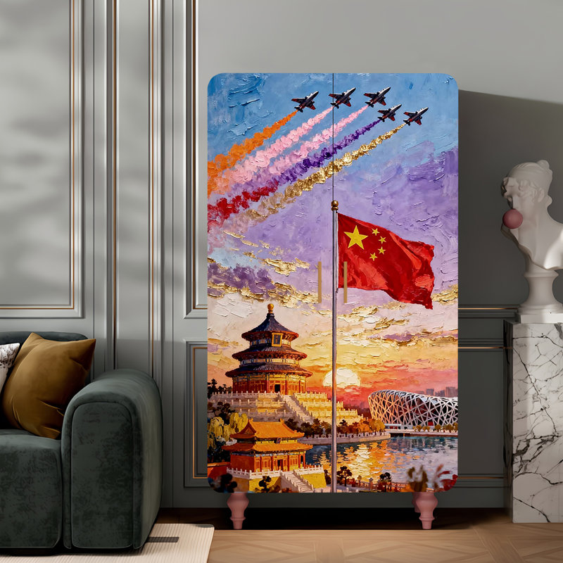 Armoire garde-robe française à double porte