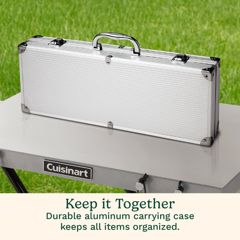 Cuisinart 14-Piece Deluxe Stainless Steel Grilling Set