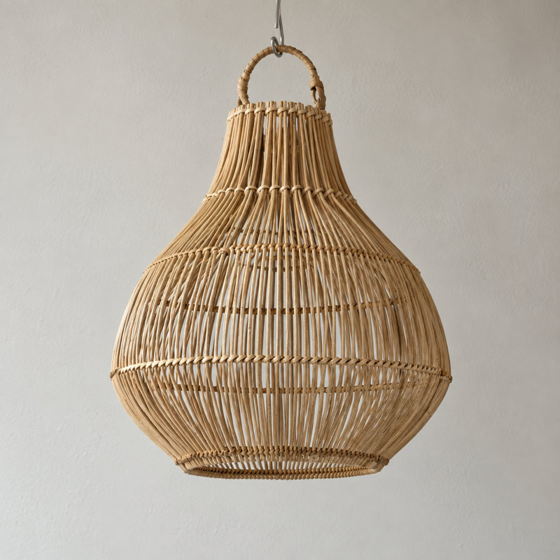 Luminaire suspendu en rotin tissé à la main Calista