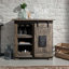 Railway Floor Wine Bottle Rack in Grau