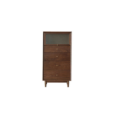 Simple Glass Cabinet Drawer Storage Cabinet