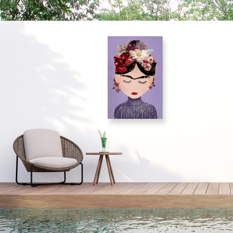 Treechild  Frida  Outdoor  Canvas, 12" H x 19" W