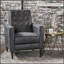 Mid-Century Modern Recliner With Comfortable Cushions And Durable Birch Legs For Elegant Relaxation