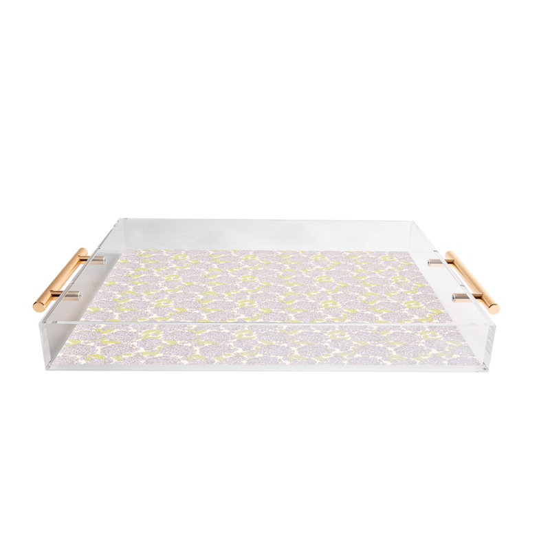 Iveta Abolina Hydrangeas Cream Acrylic Tray