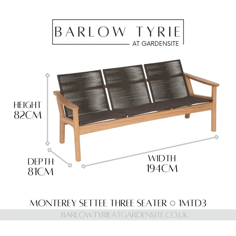 Outdoor 3 - Seat Patio Sofa, Charcoal