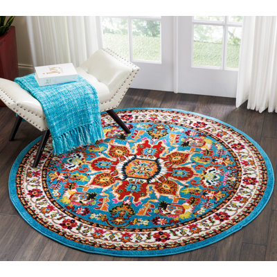 Tapis oriental bleu Earnhart