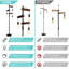 URBNLIVING 170cm Brown Tree Floor Lamp