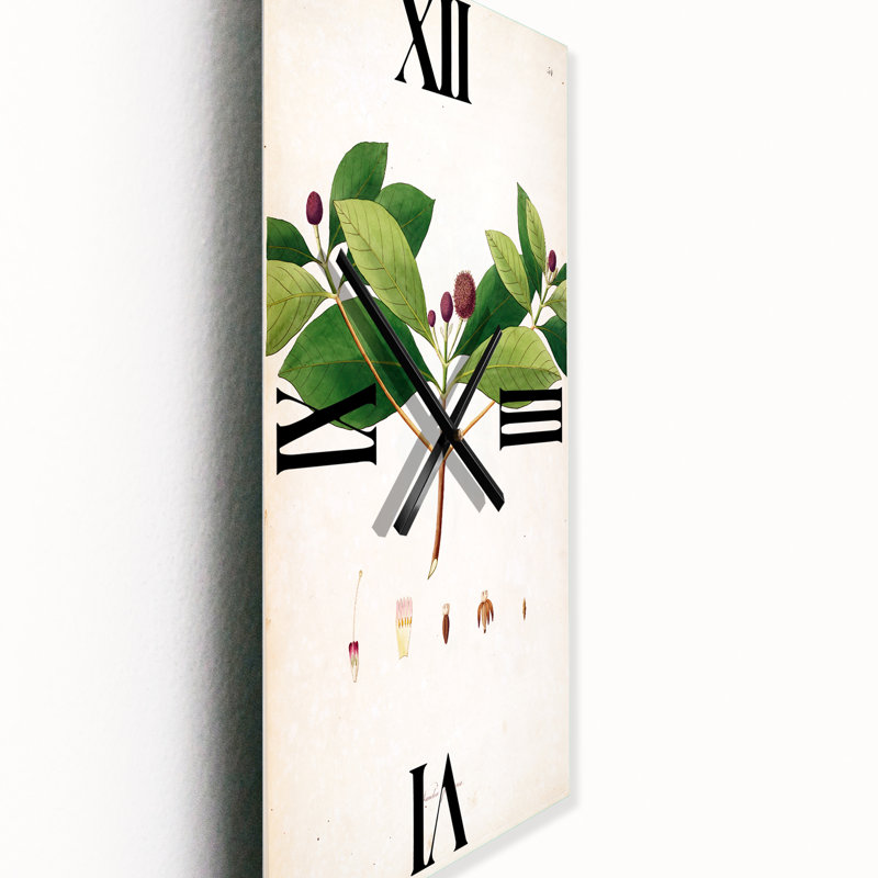 Horloge murale style rétro vintage Plants London X, Petit
