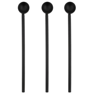 Ensemble de grandes cuillères en bois noir
