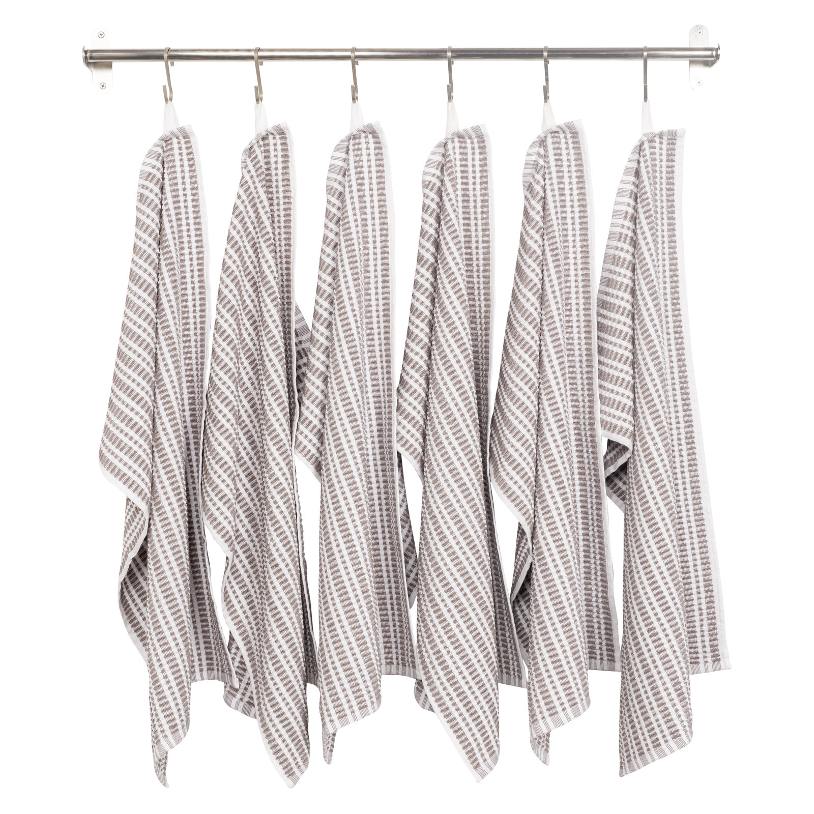 Terry Cotton Tea Towel, Gray