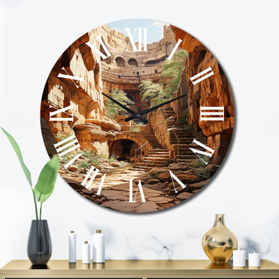 Horloge murale Canyon Passage Pointillism I