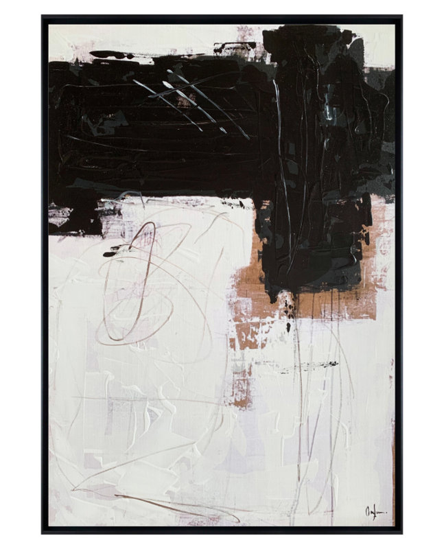 Sartoria 1 Canvas Print Artwork, 130 cm H x 100 cm W, Black