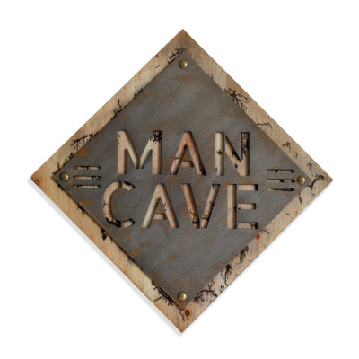 Décoration murale découpé en métal man cave