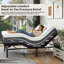 Structure de lit réglable avec commandes intelligentes - aucun matelas inclus-1850154327