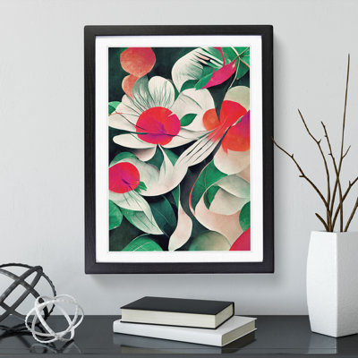 Abstract Flowers No.2 - Framed Print