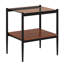 Table basse et tables de bout, ensemble de 3, table en verre trempé avec panneau de fibres à densité moyenne, tables modernes pour le salon-115022674