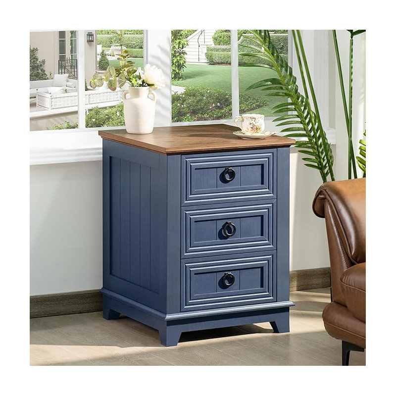 Table de chevet pour chambre à coucher Farmhouse