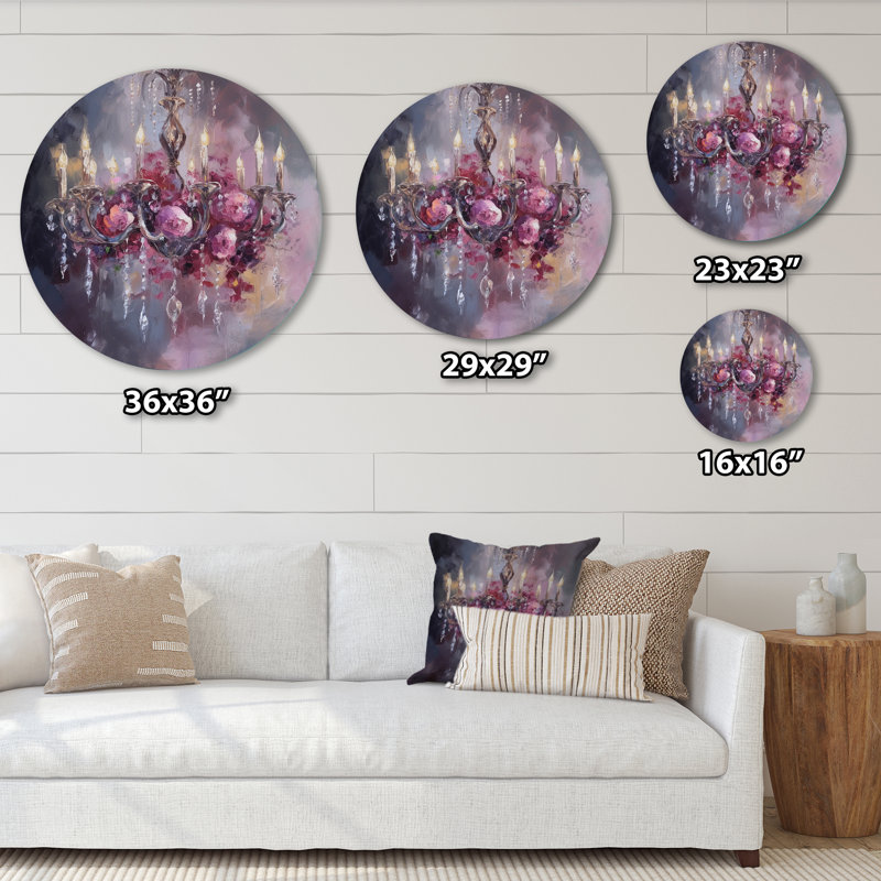 Thirsk - art rond en métal tendance, H 16 po x l 16 po