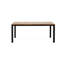 Table de salle à manger en bois et thermolaqué, hauteur de 29,5 po, profondeur de 69 po, largeur de 35 po, lambris classique, table moderne au look exotique avec plateau, design, à porter