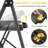 2 Step Ladder, Sturdy Steel Portable Ladder with Anti-Slip Wide Pedals, Folding Step Stool,Library Ladder,Decorative Kitchen Step Ladder