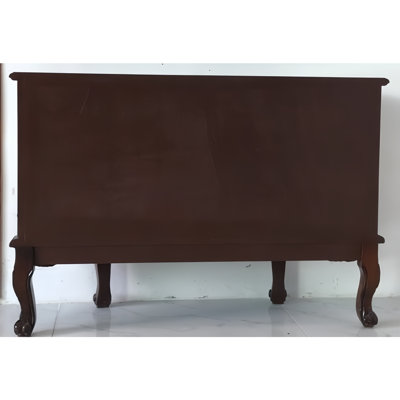 Hand-Painted 4-Drawer 2-Door Accent Cabinet