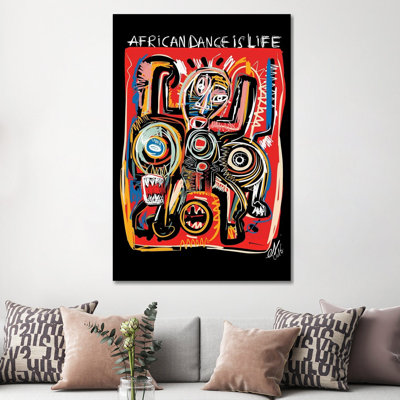 African Dance Is Life by Emmanuel Signorino - Wrapped Canvas Print