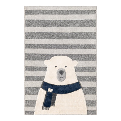 Unique Loom Snowman Whimsy Kids Rug