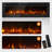 Aleq Recessed Wall Mounted Electric Fireplace-673538561