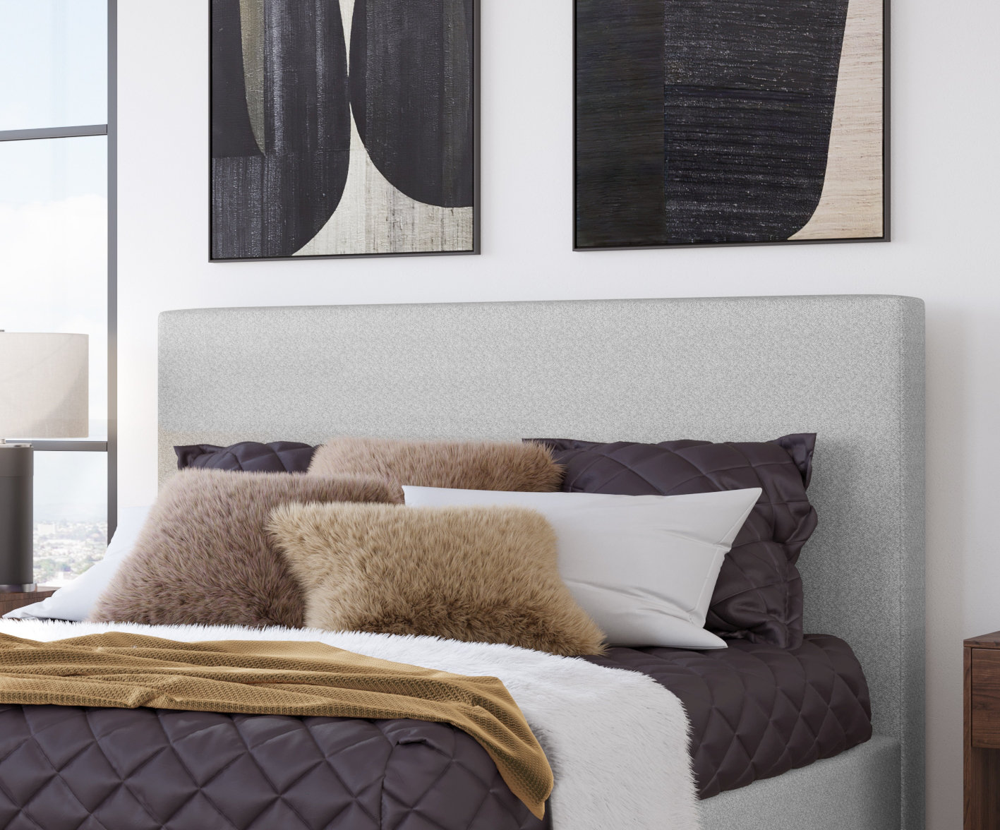 Alie Upholstered Headboard - Thumbnail 5