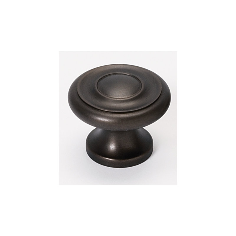 Mushroom Knob, 1" H x 1.25" W x 0.88" D, Chocolate Bronze