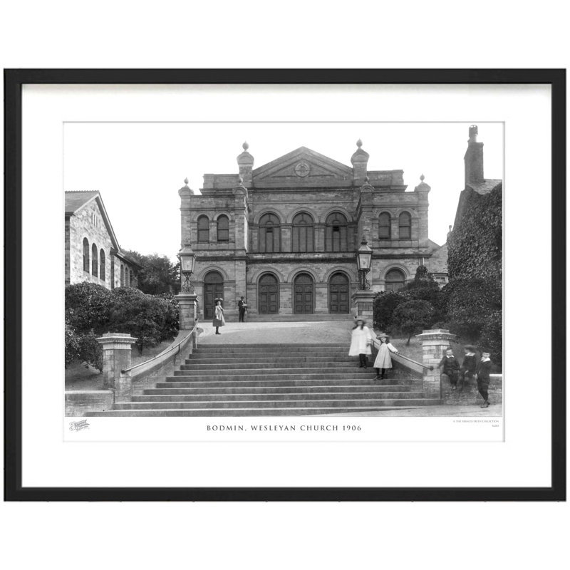 Bodmin, Wesleyan Church 1906 - Single Picture Frame Print, 60cm H x 80cm W x 2.3cm D