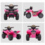 Quad électrique rose pour enfant avec musique et capacité de 55 lb, 27,5 L