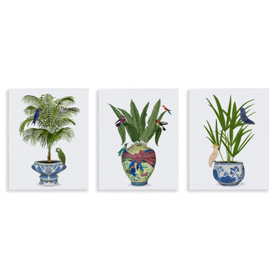 Ensemble de plaques murales "Traditional House Plant" par Fab Funky