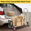 Diable convertible 3 en 1 et chariot avec roulettes en caoutchouc de 5,9 po