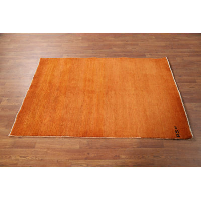 Modern Wool Gabbeh Oriental Foyer Rug 3x5