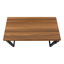 Bureau d'ordinateur, bureau personnel, debout, réglable, L 48 po, travail, ordinateur portable, stratifié noyer, métal noir, contemporain, moderne