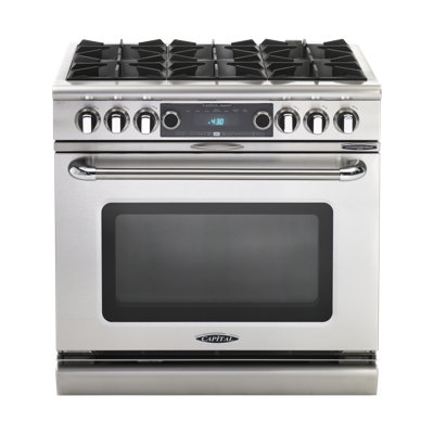 Capital Connoisseurian 36 " 5.4 Gas and Electric Range with Grate Cooktop