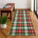 Premium Machine Washable Dockside AMF1817 Christmas Plaid Rug