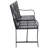 Kellisa Geometric Lattice Iron High Back Outdoor Garden Bench